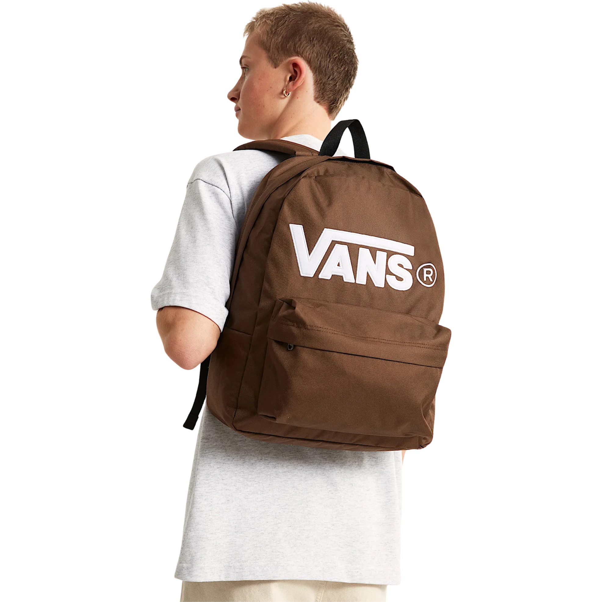 2026 Vans Old Skool Drop V Backpack VN000H4ZFST1 - Vintage Cocoa